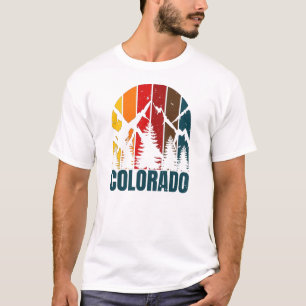 T-shirt Vintage rétro des montagnes du Colorado