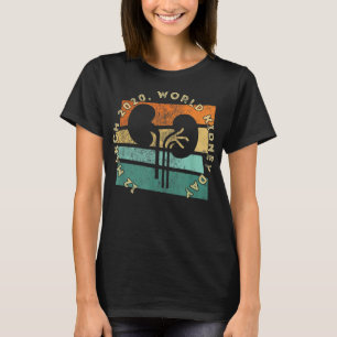 T-shirt Vintage Retro Design WORLD KIDNEY DAY