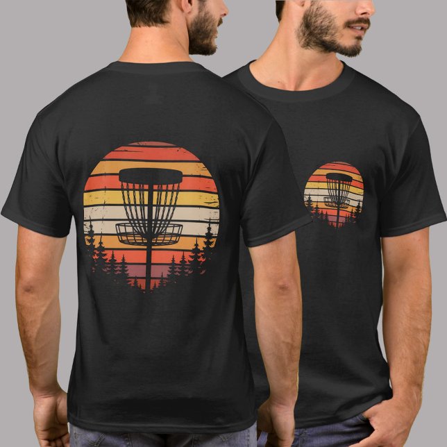T-shirt Vintage Retro Disc Golf  Basket Tree               (Créateur téléchargé)