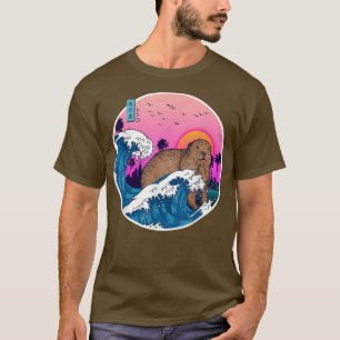 T-shirt Vintage Retro esthétique Japon Great Wave Rodents
