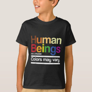 T-shirt Vintage Rétro Être humain 100% couleur organique m