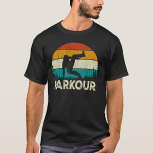 T-shirt Vintage Retro Free Runner Free Runner Traceur Par