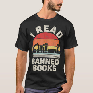 T-shirt Vintage Retro I Lire Livres Interdits