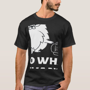 T-shirt Vintage Rétro Je Fais Ce Que Je Veux Mon Chat Noir