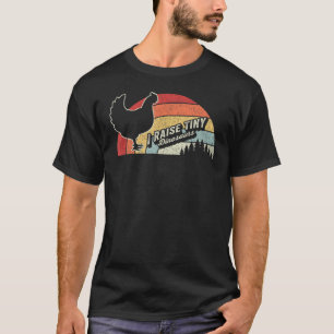 T-shirt Vintage Rétro J'élève des Dinosaures Minuscules Po