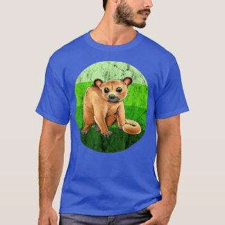 T-shirt Vintage Retro Kinkajou Forêt de miel vert Ours Nig