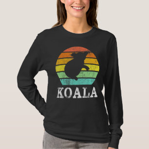 T-shirt Vintage Retro Koala Sunset Silhouette Animal Tee