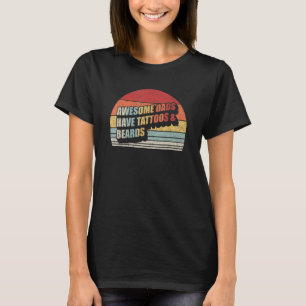 T-shirt Vintage Retro Les Padas Awesome Ont Tatouage Et Be