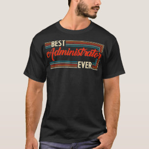T-shirt Vintage Retro Meilleur administrateur Partout jama