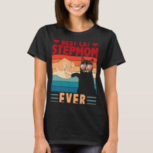 T-shirt Vintage Retro Meilleur Chat Stepmere Ever Cool Mèr
