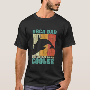T-shirt Vintage Retro Orca papa Comme un père normal