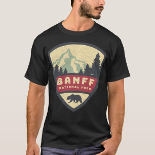 T-shirt Vintage Rétro Parc national du Canada Banff Russe