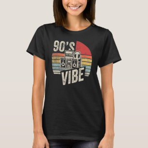 T-shirt Vintage Retro Party Ninive 90s Vibe 1990s Musique