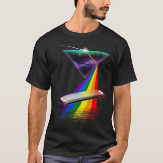 T-shirt Vintage Retro Prism Harmonica
