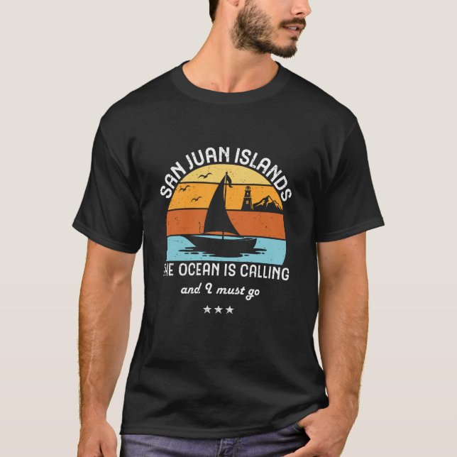 T-shirt Vintage Retro San Juan (Devant)