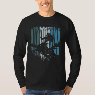 T-shirt Vintage Retro Snowmobile