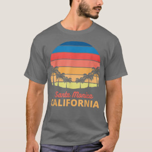 T-shirt Vintage Rétro Souvenirs de Californie Coucher de S
