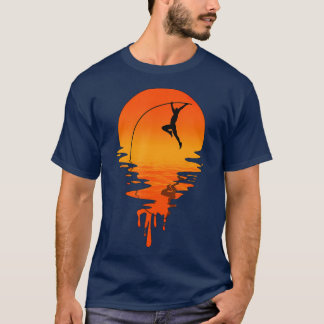 T-shirt Vintage Retro Style Pole Vault