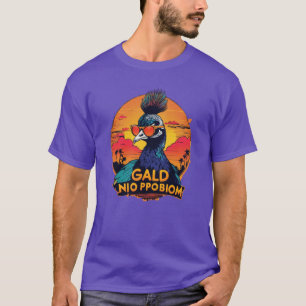 T-Shirt vintage Retro Sunset - Cool Peacock Baby