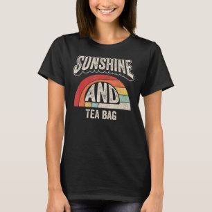 T-shirt Vintage Retro Sunshine Et Sac À Thé Été 7