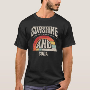 T-shirt Vintage Retro Sunshine Et Soda Summer 4