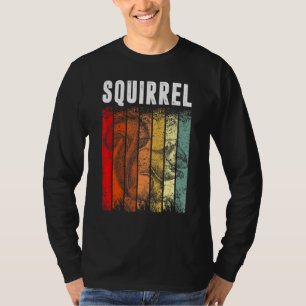 T-shirt Vintage Rétro Thème Écureuil Cute Animal animal an