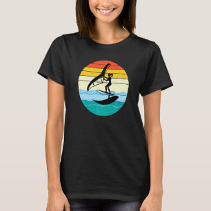 T-shirt Vintage Retro Wing Foil Surf Surf Sea W