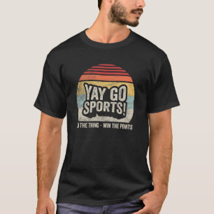 T-shirt Vintage Retro Yay Go Sports Sports 2