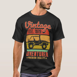 T-shirt Vintage RetroAdventurer Est 1979 Cadeau d'annivers