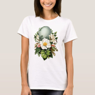 T-shirt Vintage Robins Egg et Rose