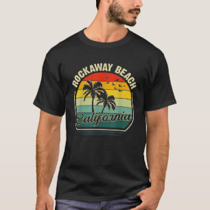 T-shirt Vintage Rocaway Beach California Summer Sunset Pa