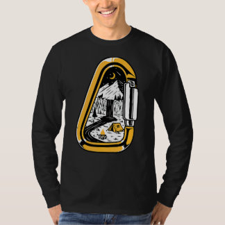 T-shirt Vintage Rock Escalade Bouldering Mountain Carabine