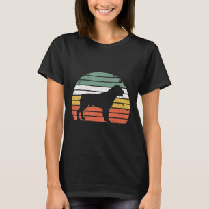 T-shirt Vintage Rottweiler Chemise Rétro Amoureux des chie