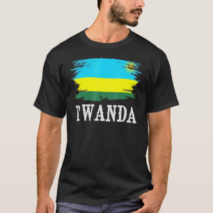 T-shirt Vintage Rwanda Drapeau J'aime Rwanda