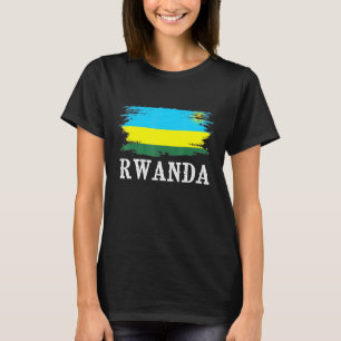 T-shirt Vintage Rwanda Drapeau J'aime Rwanda