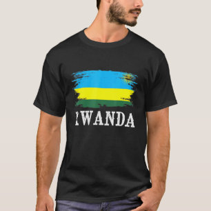 T-shirt Vintage Rwanda Drapeau J'aime Rwanda