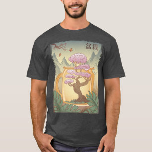 T-shirt Vintage Sakura Cherry Blossom Tree Japonais Cultur
