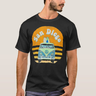 T-shirt Vintage San Diego Hippie Van Beach Surfer