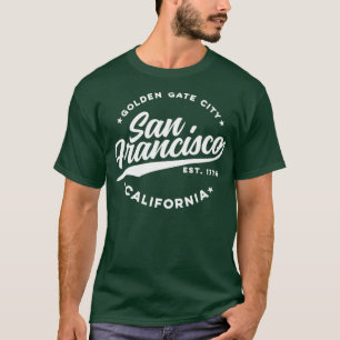 T-shirt Vintage San Francisco Californie Golden Gate City
