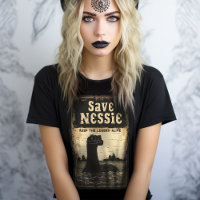 Vintage Save Nessie Loch Ness Monster