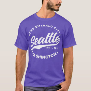T-shirt Vintage Seattle Emerald City Washington USA