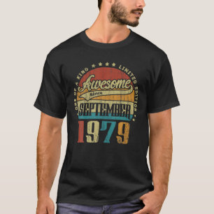 T-shirt Vintage Septembre 1979 L'Une Des Sortes De Génial 