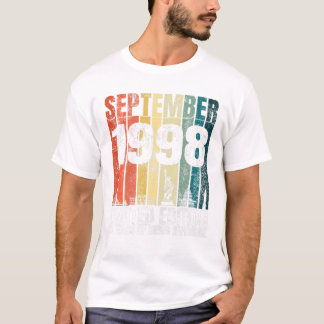 T-shirt Vintage septembre 1998 Anniversaire