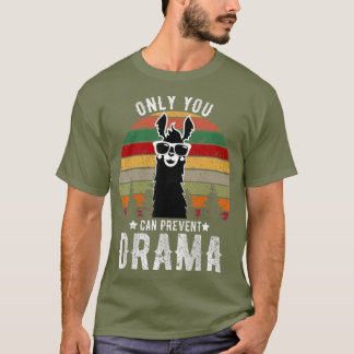 T-shirt Vintage Seulement vous pouvez empêcher le drame Ll