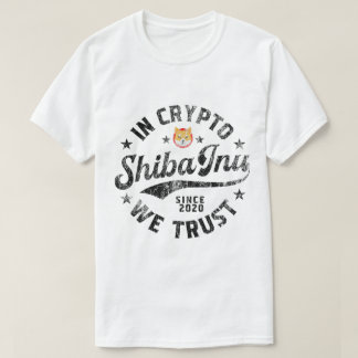 T-shirt Vintage Shiba Inu Crypto Design