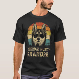 T-shirt Vintage Sibérie Husky Grandpa Amoureux de les chie