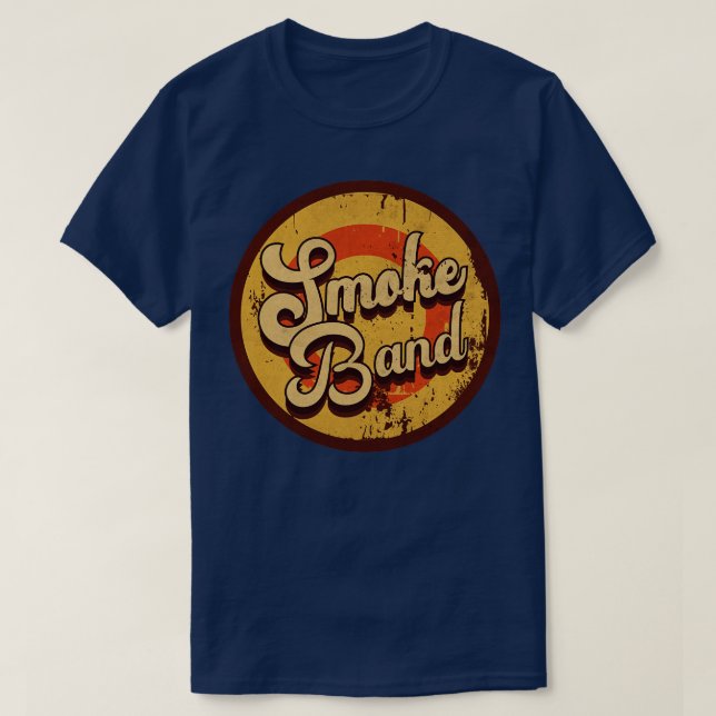 T-shirt Vintage Smoke Band (Design devant)