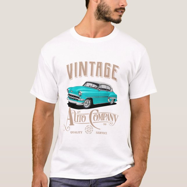 T-shirt vintage société automobile (Devant)