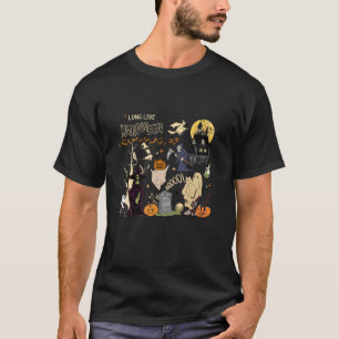 T-shirt Vintage sorcière Salem Vive Halloween Citrouilles 