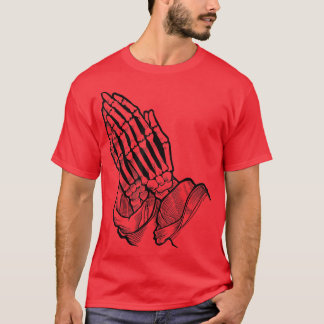 T-shirt vintage Squelette Praying Hands